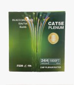 Cat5e Plenum Solid Copper UTP CMP 24AWG Ethernet Cable - Image 2