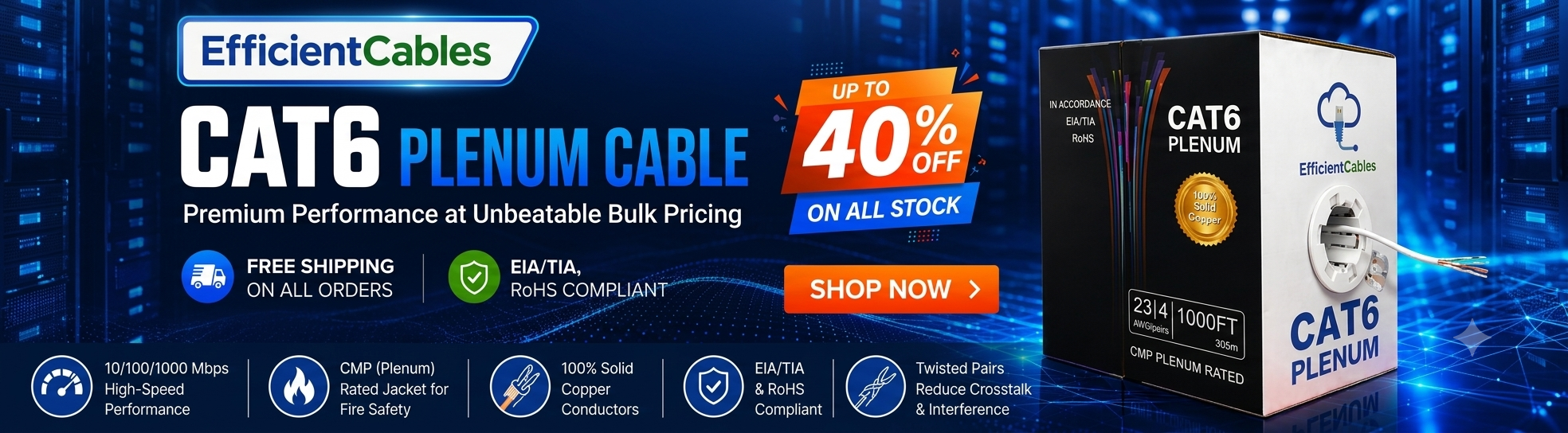 Order Online Bulk Ethernet Cables | Efficient Cables